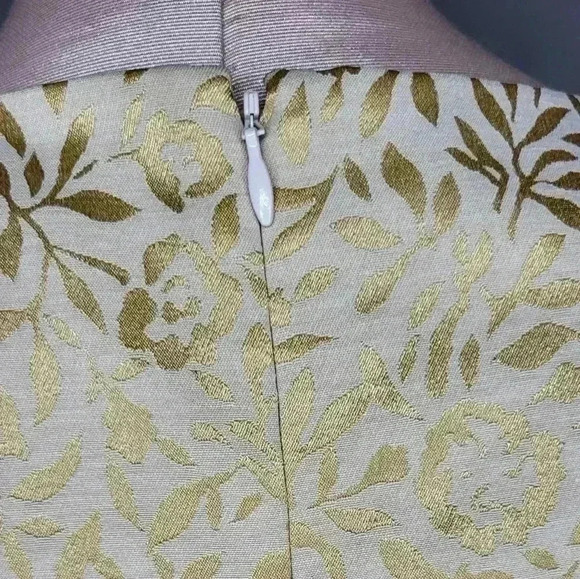 Pendleton Womens Gold Cream NWT New Dress Size 8 Retail $240 - Picture 7 of 11